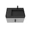 Castello Usa Amazon 30-inch Gray Right Vanity Set with Black Top and Black Handles CB-MC-30G-BL-2056R-BL - alternate 5